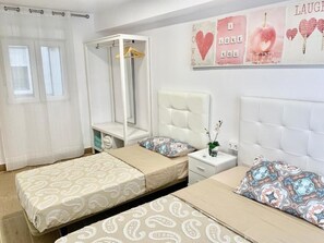 2 bedrooms, iron/ironing board, travel crib, free WiFi
