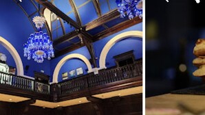 A grand interior with a high ceiling, ornate chandeliers, and a balcony. - Immaculate One Bed in Tower Bridge Luxurious Taste (London)