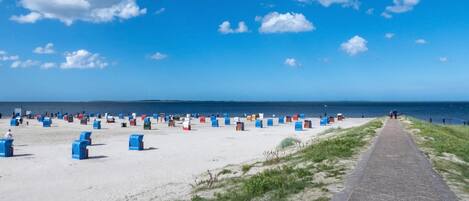 Aan het strand