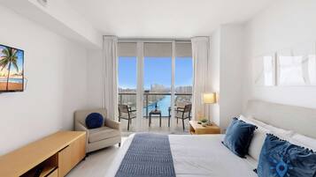 1 bedroom, iron/ironing board, travel crib, WiFi