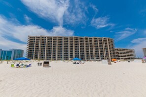 Accommodatie ligt op het strand
