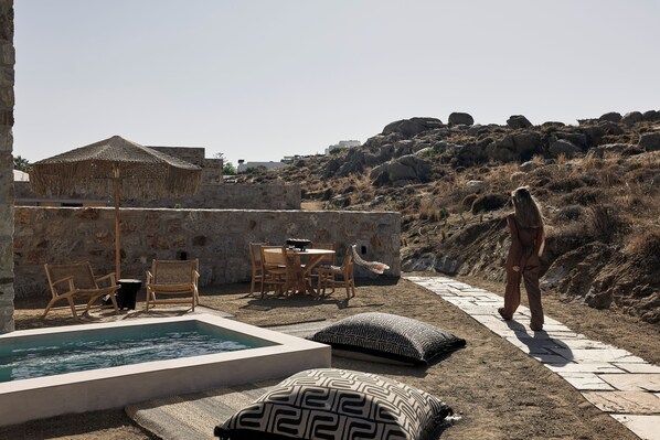 Executive Villa, 1 Bedroom (with outdoor jacuzzi) | Terrace/patio