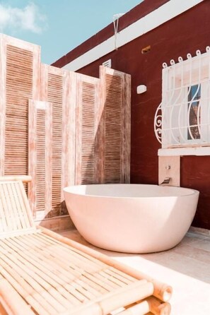 Superior Double Room, 1 Queen Bed, Pool View | Terrace/patio - The Red Farm Relais & Spa (Iklin)