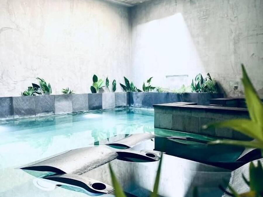 Indoor pool, outdoor pool, open 9:00 AM to 10:00 PM, pool umbrellas