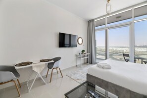 1 غرفة نوم وواي فاي وملاءات أسرّة