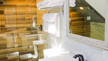 Hair dryer, towels