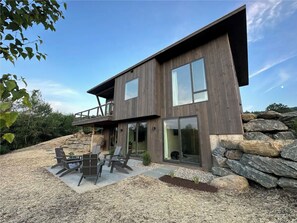 Exterior - NEW Const Stowe Modern Sleeps 8. View: Mt Mansfield & river! Private, EV Charger (Stowe)