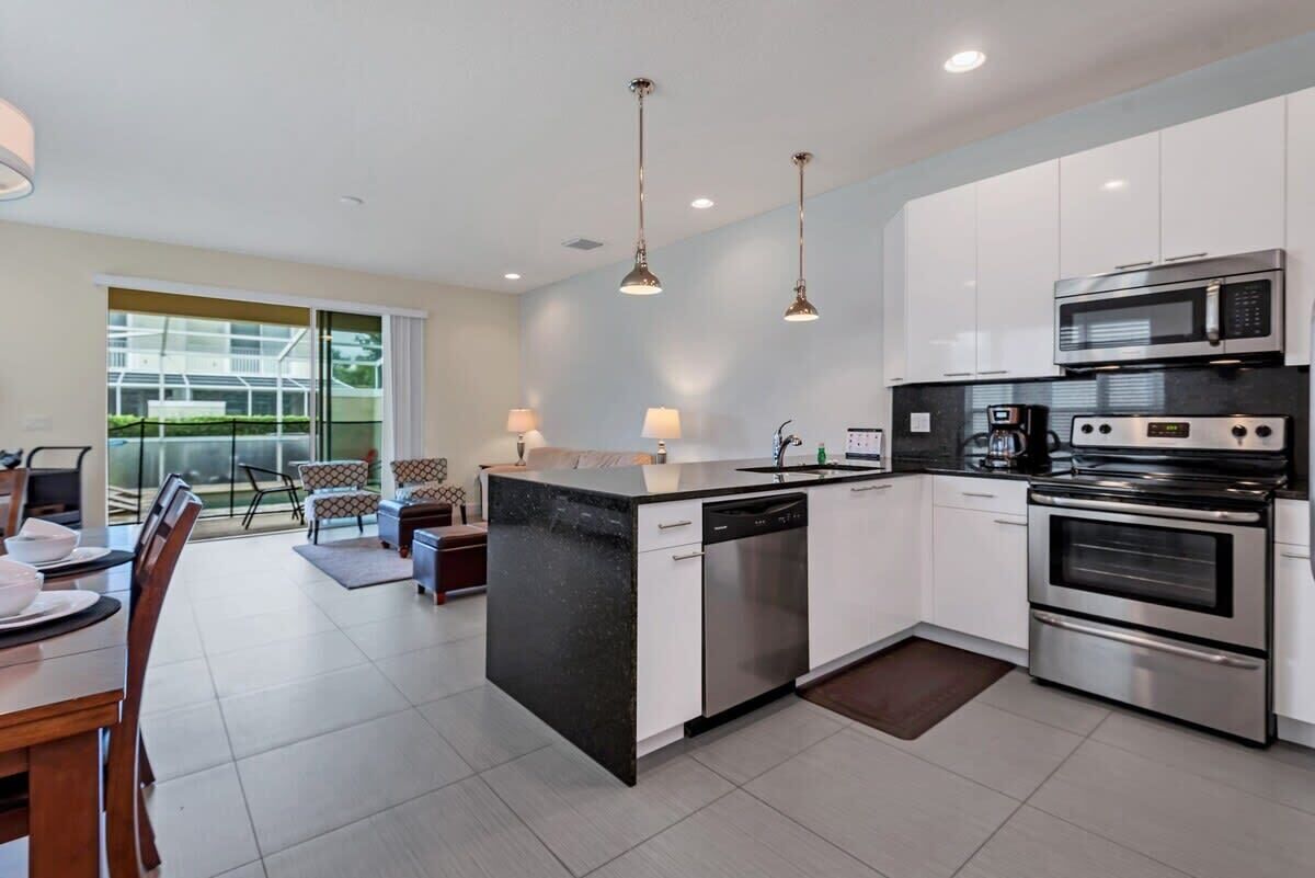 Microwave, dishwasher, coffee/tea maker