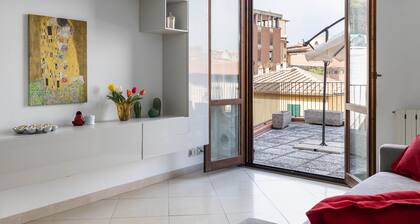Siena: appartamento panoramico con terrazza, wi-fi e aria condizionata