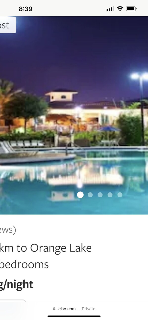 Pool - Popular Village 2 bedroom Orange lake Holiday Inn Lazy River,slides (Kissimmee)