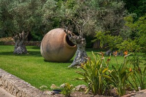 Property grounds - Finca with pool and views Sa Pleta in Mallorca (Petra)