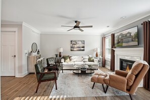 Smart TV, fireplace, offices