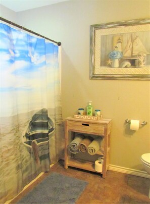 Shower, hair dryer, towels, soap - Rockport Beach just blocks away. Bring your water toys the boat ramp is close (Rockport)