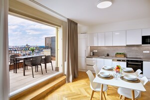 Exclusive Penthouse, 2 Bedrooms, Terrace | Living area | Smart TV