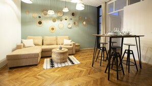 Design Apartment | Living area - Fusion Apartments (Zagreb)