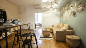 Design Apartment | Living area - Fusion Apartments (Zagreb)