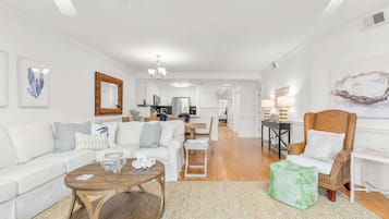 Condo, Multiple Beds, Pool Access, Garden View (#106 - No Pets) | Living area