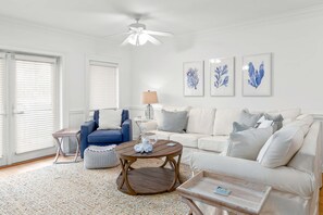 Condo, Multiple Beds, Pool Access, Garden View (#106 - No Pets) | Living area