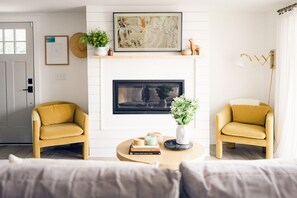 TV connectée, cheminée