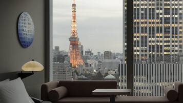 Free minibar items, in-room safe, desk, laptop workspace