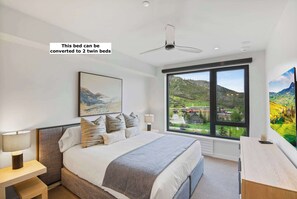 2 عدّة غرف نوم ومكواة/لوح كي وواي فاي وملاءات أسرّة