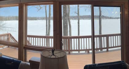Scooter's Landing in Hinton Bay on Round Lake, the view is amazing!