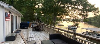 Beautifully remodeled, lakefront home in Osage Beach. Excellent boat parking.