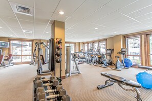 Fitness facility - Cozy one-bedroom condo located in the heart of Steamboat Springs. (Steamboat Springs)