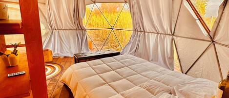 Familie bungalow, 1 slaapkamer | 1 slaapkamer, gratis wifi, beddengoed