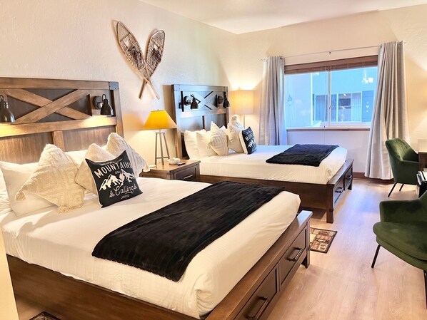 2 chambres, bureau, accès au Wi-Fi (inclus), literie fournie