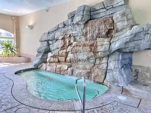 Indoor pool, a heated pool