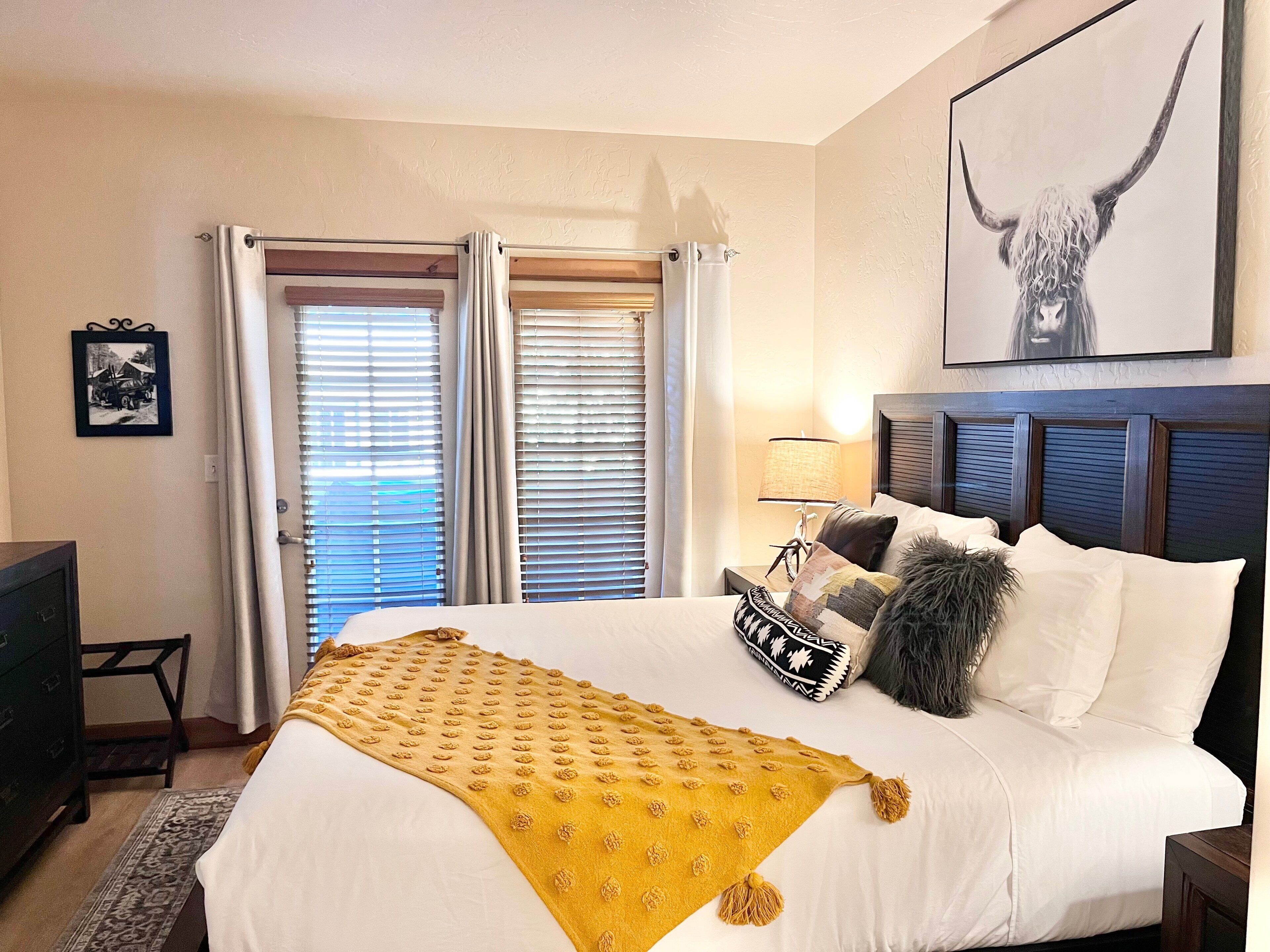 2 bedrooms, desk, free WiFi, bed sheets