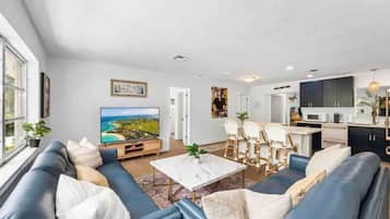 Smart TV, video games, table football, ping pong