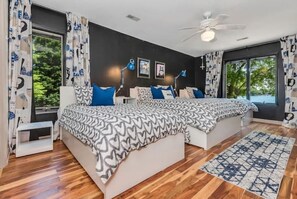 4 habitaciones, escritorio, tabla de planchar con plancha y wifi gratis 