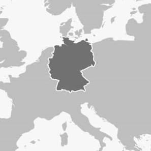 A map highlighting Germany in dark gray.