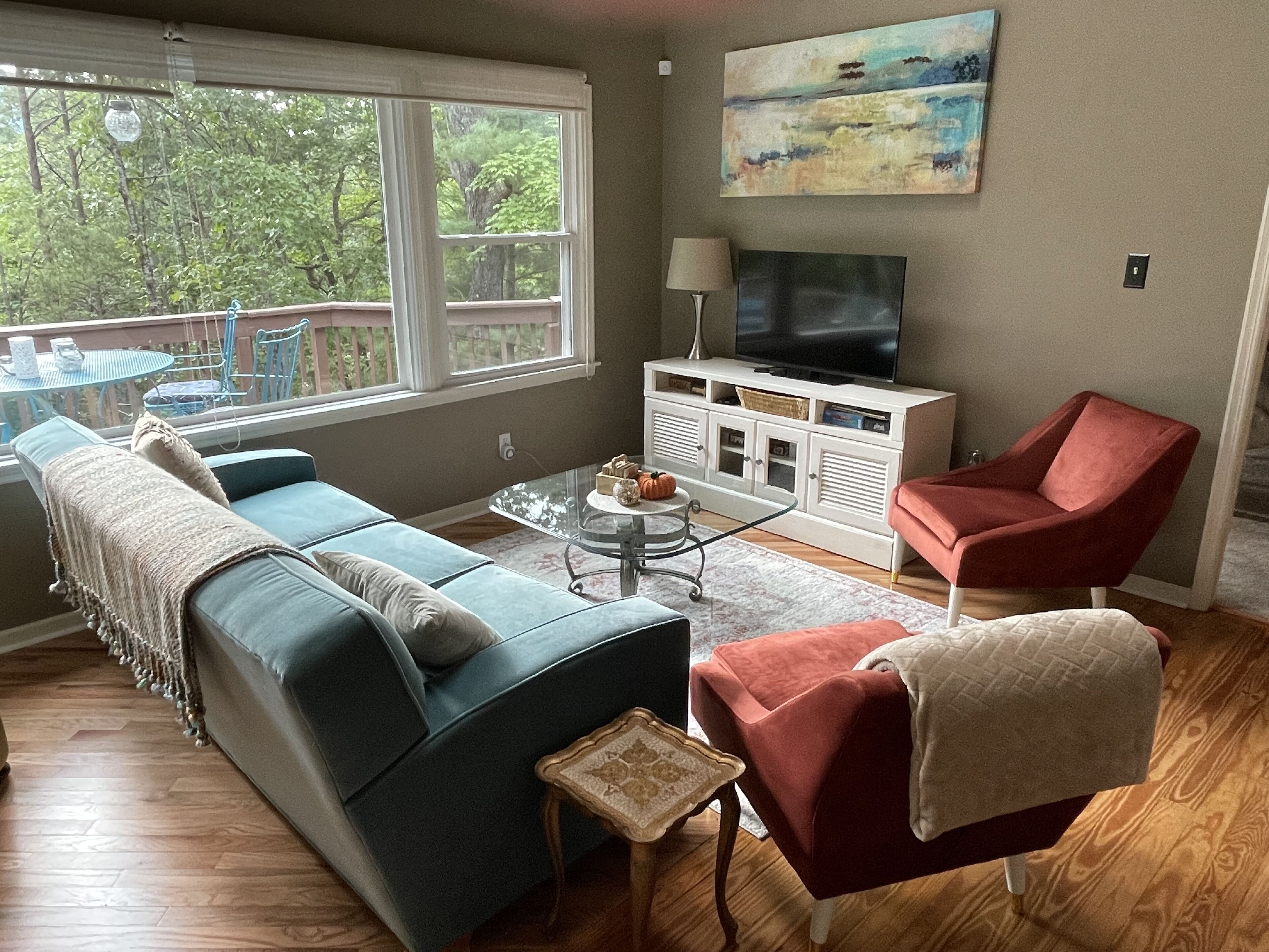 Modern with View, Pippin Cottage is between CRVillage & Lake Lure Beach