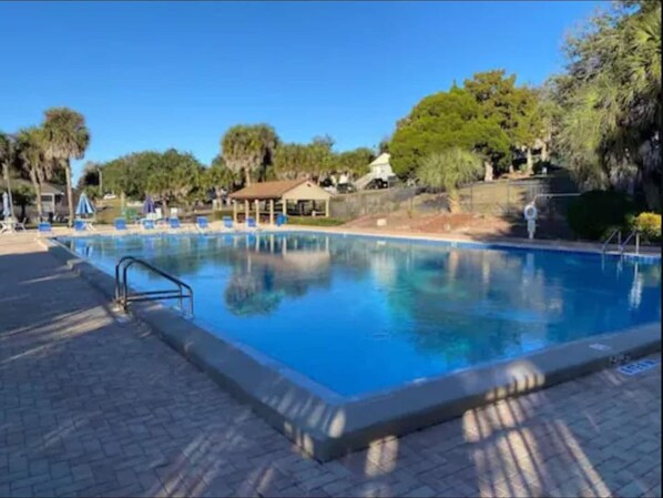 Una piscina riscaldata