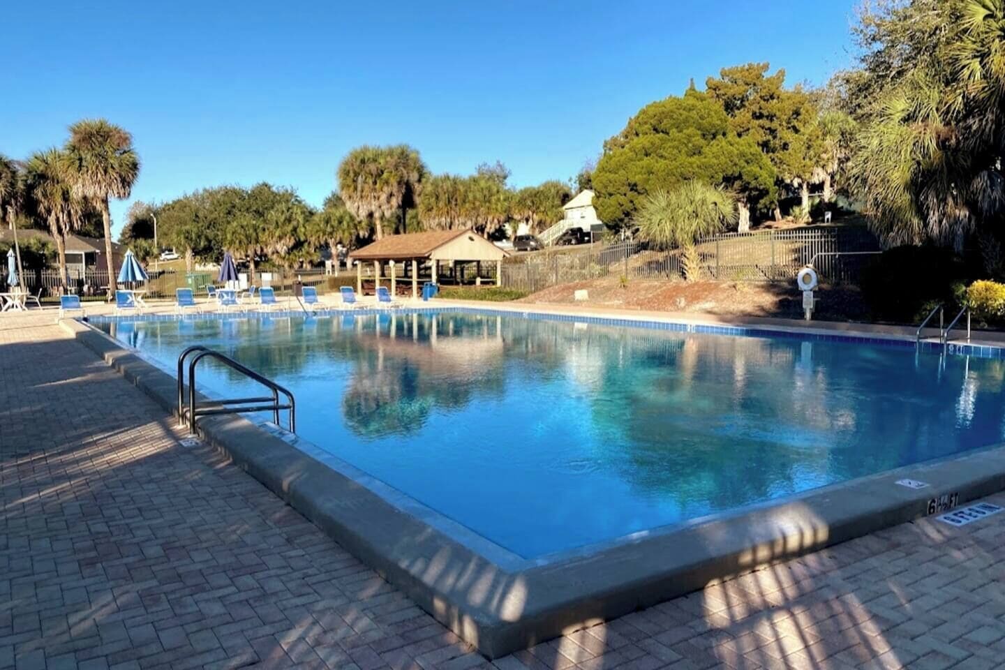 Una piscina riscaldata