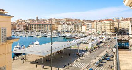 Le Pythéas - Vue Vieux-Port avec terrasse et clim