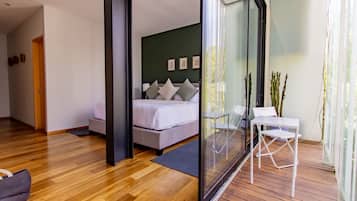 Superior Apartment, 2 Bedrooms, Balcony, City View | 1 bedroom, premium bedding, in-room safe, laptop workspace
