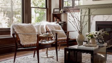 Luxury House | Living room | 50-inch Smart TV with digital channels