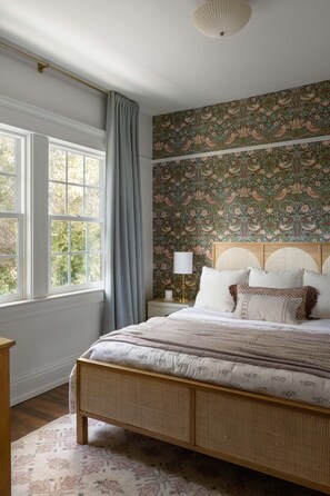 ラグジュアリー ハウス | 高級寝具、低反発ベッド、客室ごとに異なる装飾、客室ごとに異なるインテリア