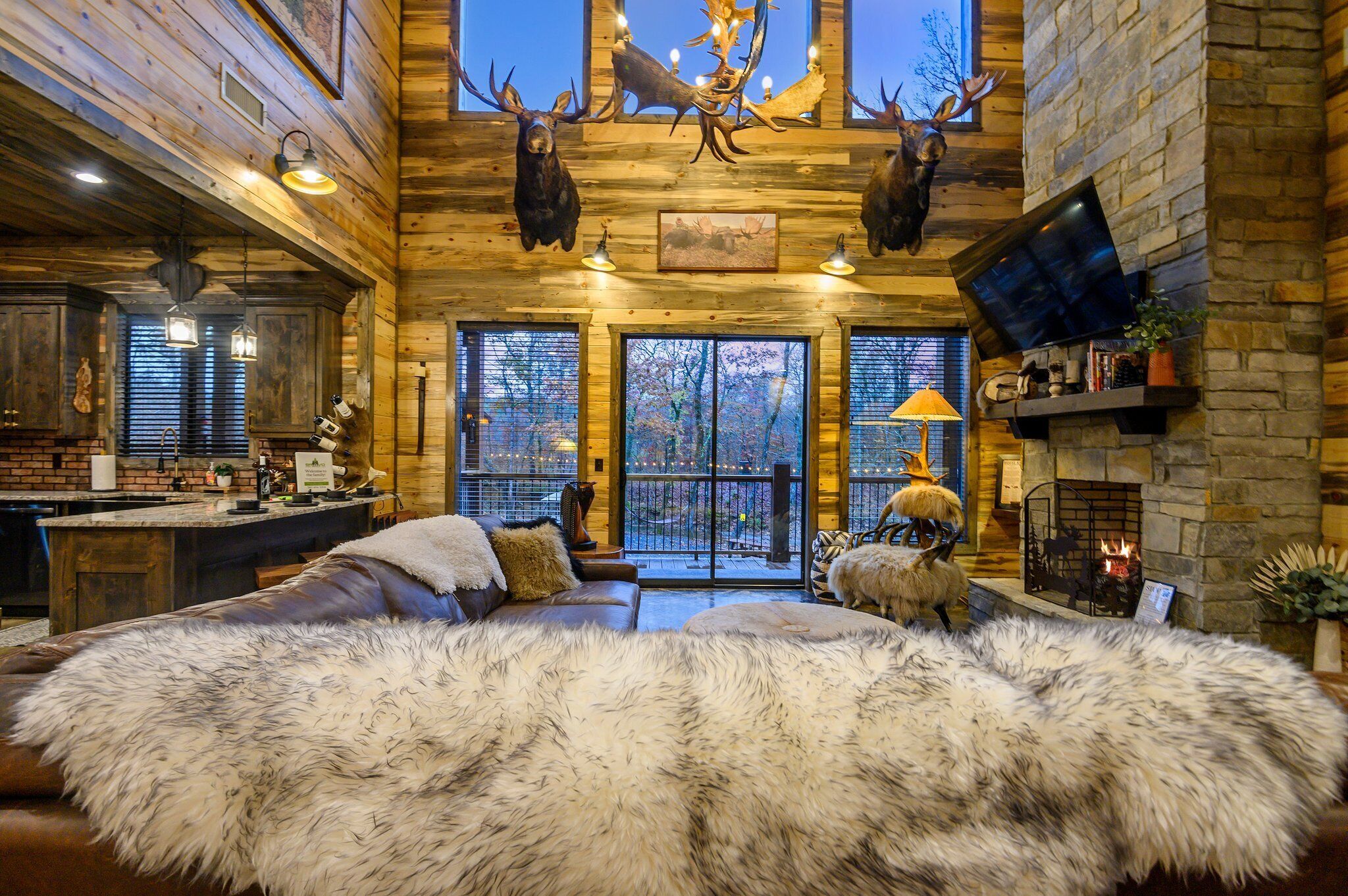 TV connectée, cheminée