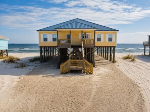 Accommodatie ligt op het strand