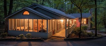 Enjoy 1.3 wooded acres and location to amenities Holly Lake has to offer.