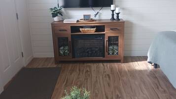 TV connectée, cheminée