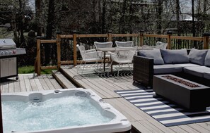 屋外ダイニングエリア