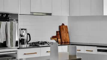 Fridge, oven, stovetop, dishwasher