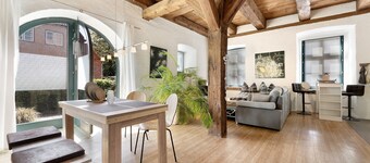 Apartment 'Haus Förde Kanalpackhaus' with Sea View, Shared Terrace and Wi-Fi