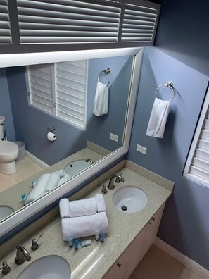 Hair dryer, towels, soap, shampoo - Contemporary Paradise near Ocho Rios (Priory)